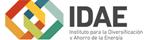 Logotipo IDAE. Compromiso pblico con la Eficiencia Energtica y las Energas Renovables
